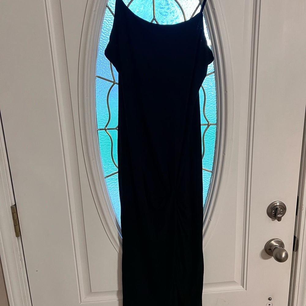 Elegant Black Spaghetti Strap Dress